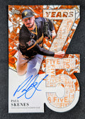 2026 Topps Paul Skenes 75 Years of Die-Cut Auto Orange /25