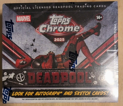 2025 Topps Chrome Marvel Deadpool Hobby Box Sealed