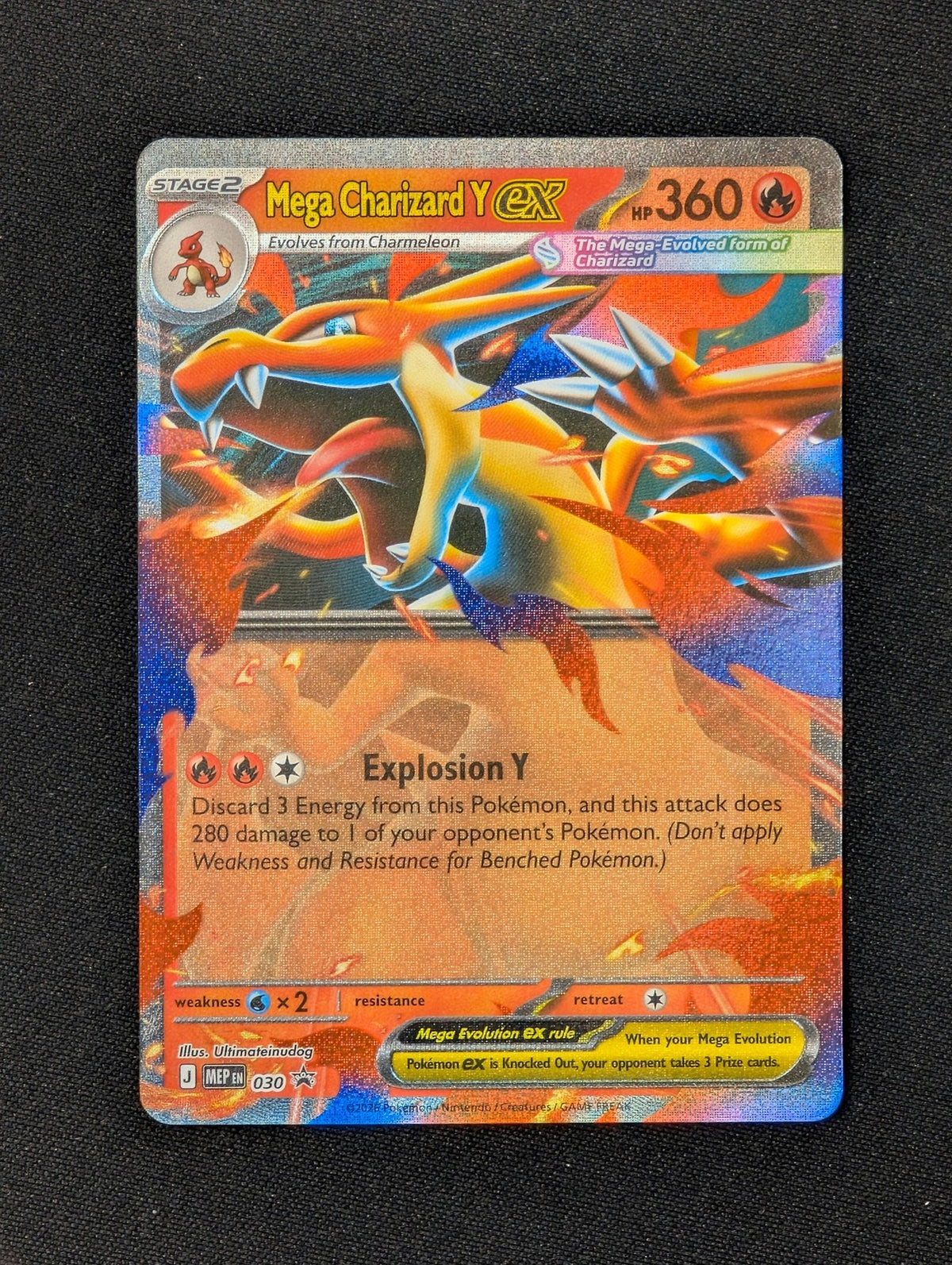 2025 Pokémon Black Star Promos Mega Charizard Y ex #030